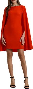 Lauren Ralph Lauren Capelet Georgette Cocktail Dress