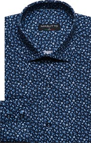 MASUTTO Timi Print Button-Up Long Sleeve Shirt