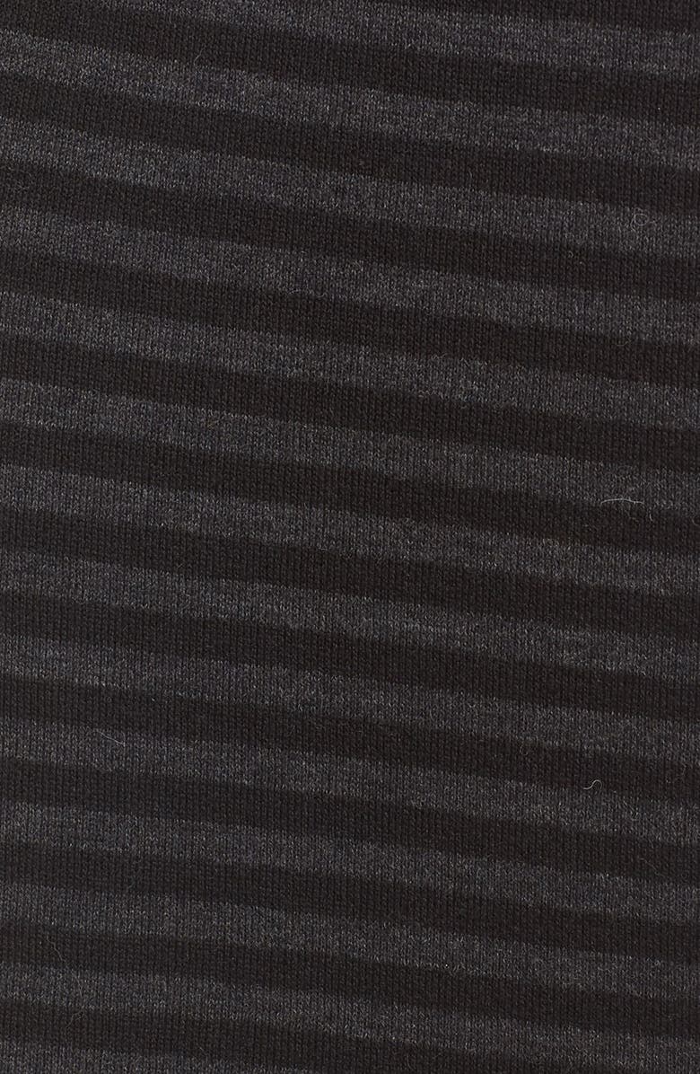 Eileen Fisher Merino Wool Blend Double Knit Stripe Pencil Skirt, Alternate, color, 