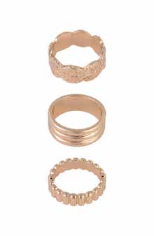 Rachel Roy Set of 3 Assorted Band Rings