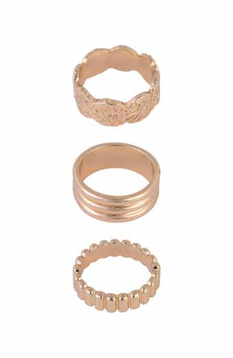 Set of 3 Assorted Band Rings