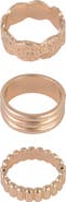 Rachel Roy Set of 3 Assorted Band Rings