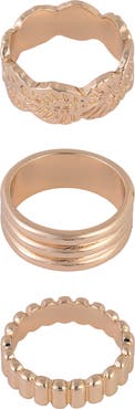 Rachel Roy Set of 3 Assorted Band Rings