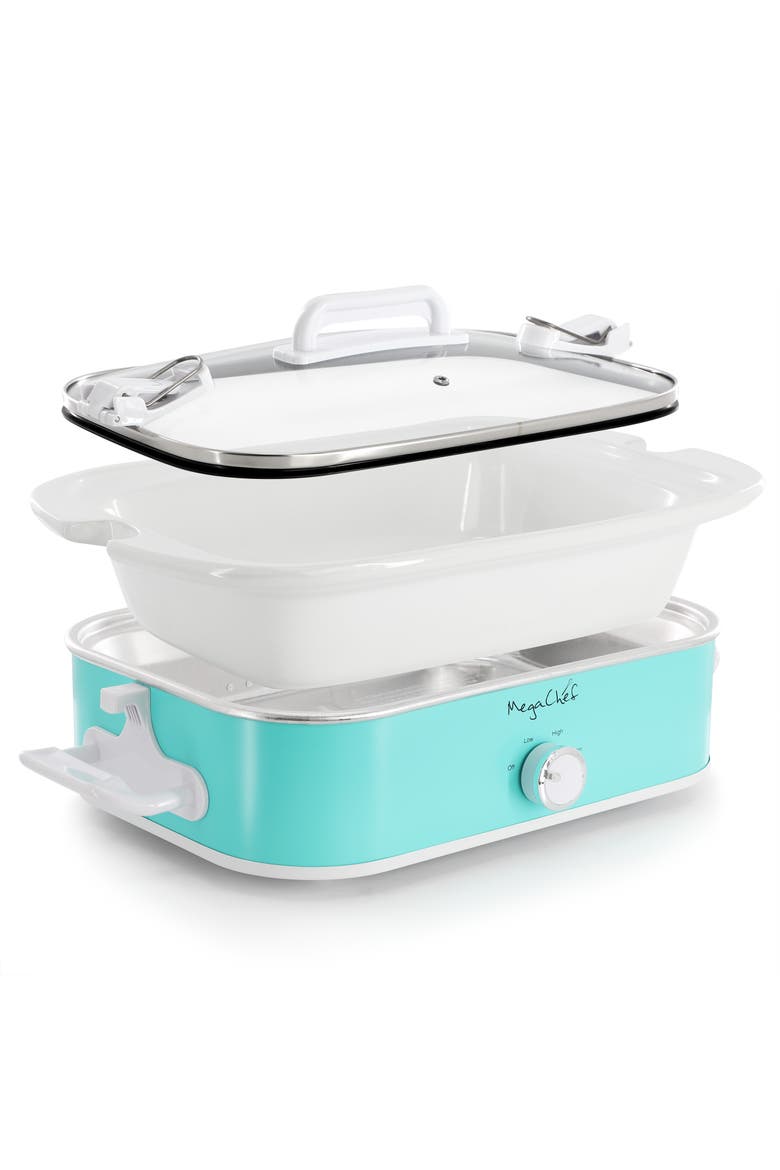3.5 Quart Casserole Slow Cooker, Alternate, color, Blue