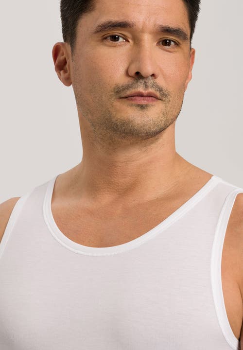 Hanro Natural Function Tencel™ And Cotton Tank Top In White