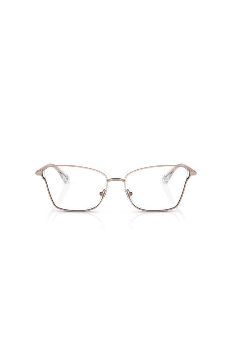 Michael Kors 53mm Rectangle optical glasses, Alternate, color, Pink