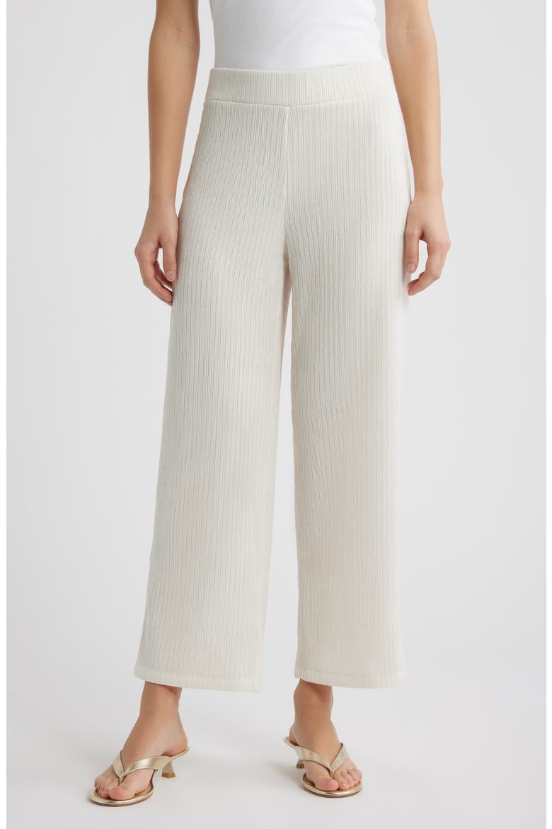 Pull-On Crop Wide Leg Pants, Main, color, WHITE DOVE