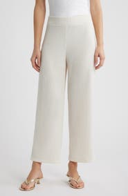Anne Klein Pull-On Crop Wide Leg Pants