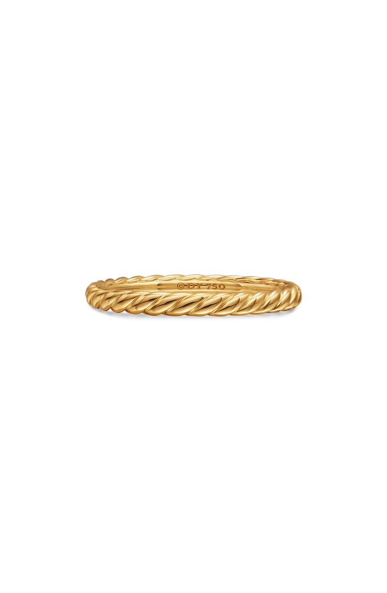 David Yurman DY Unity Cable Band Ring, Alternate, color, Gold