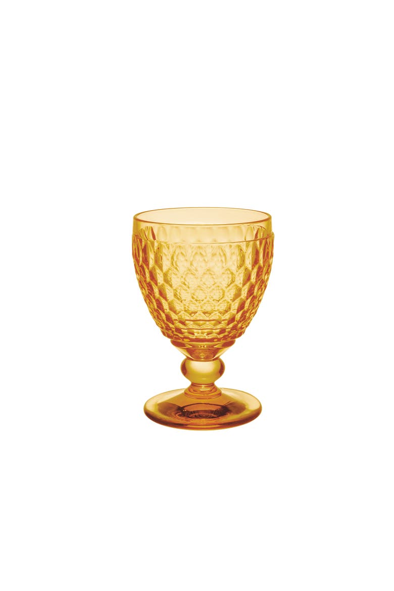 Boston Water Goblet Set of 4, Main, color, saffron