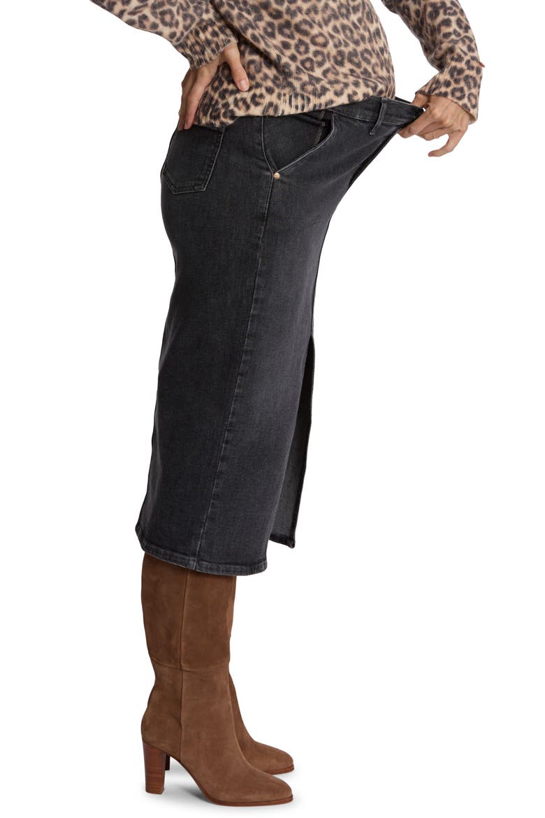 Emma Maternity Pencil Skirt, Alternate, color, GREY USED