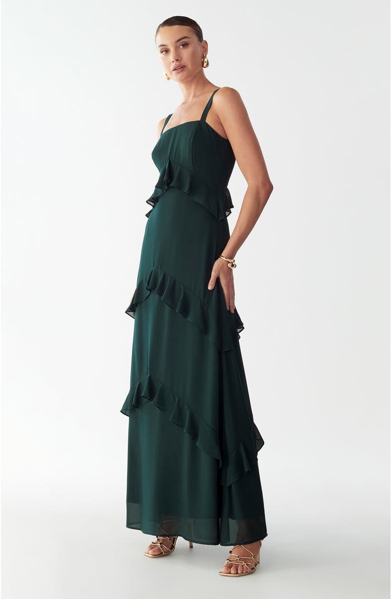 BWLDR Cheri Maxi Dress, Alternate, color, Emerald