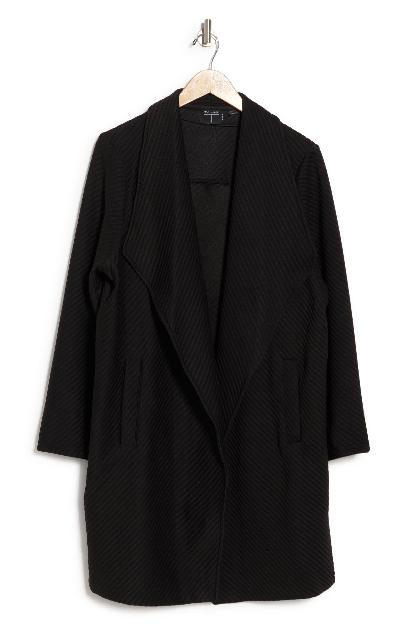 T Tahari Ottoman Waterfall Knit Topper (Women) | Nordstromrack
