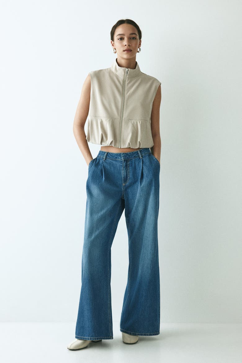 Loose Fit Wide Regular Jeans, Alternate, color, Denim blue