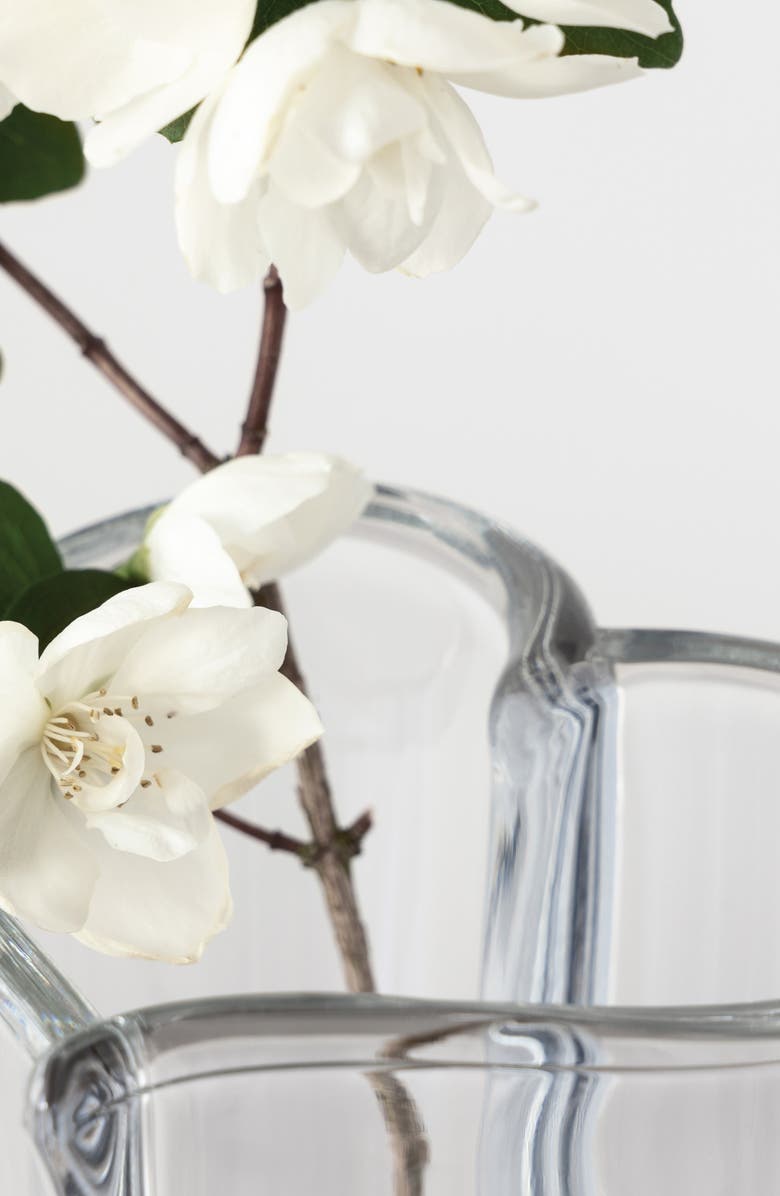 Orrefors Heart Bud Vase, Alternate, color, Clear