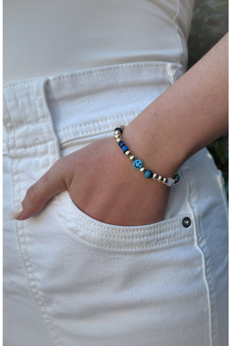 Women's 14K Gold Filled Mixed Gemstone Bracelet, Alternate, color, Gold