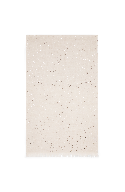 Cashmere and silk Diamond yarn scarf