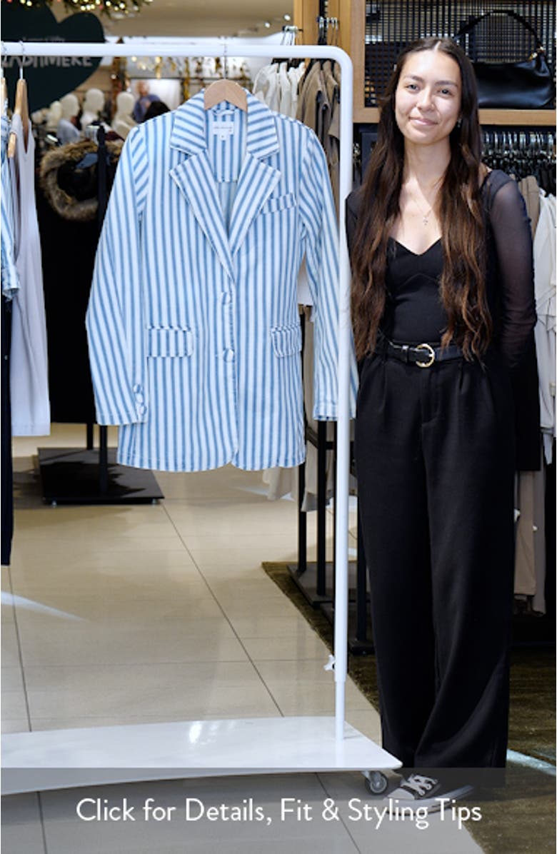 Stripe Oversize Blazer, sales video thumbnail