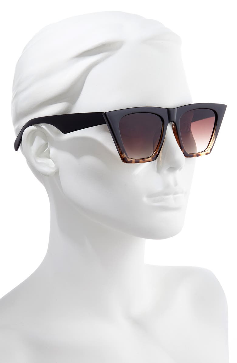 BP. 48mm Square Cat Eye Sunglasses, Alternate, color, 