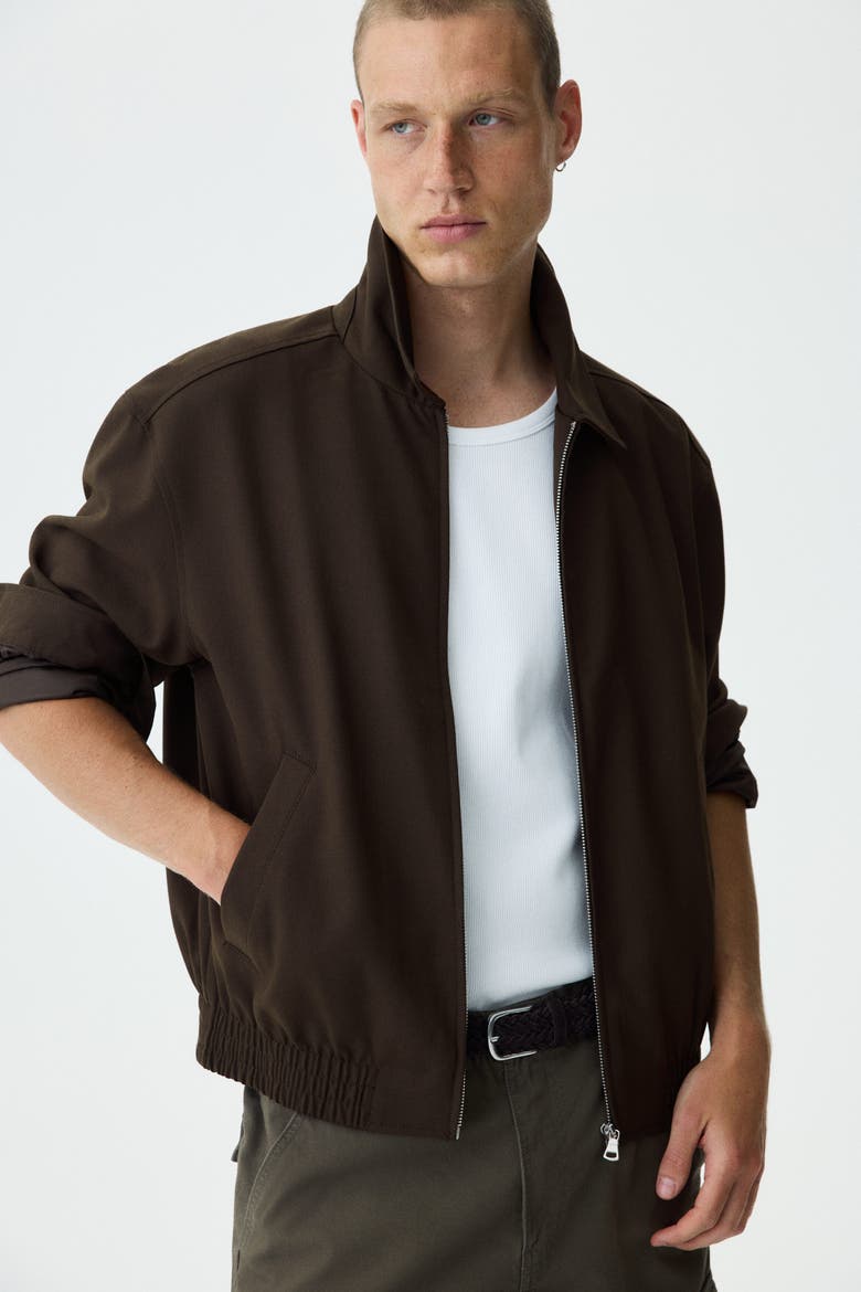Blouson Jacket, Alternate, color, Dark khaki green