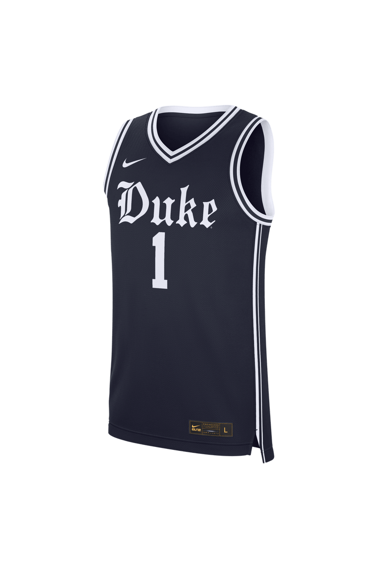 Men's Nike #1 Gray Duke Blue Devils Alternate Replica Basketball Jersey, Alternate, color, Gray