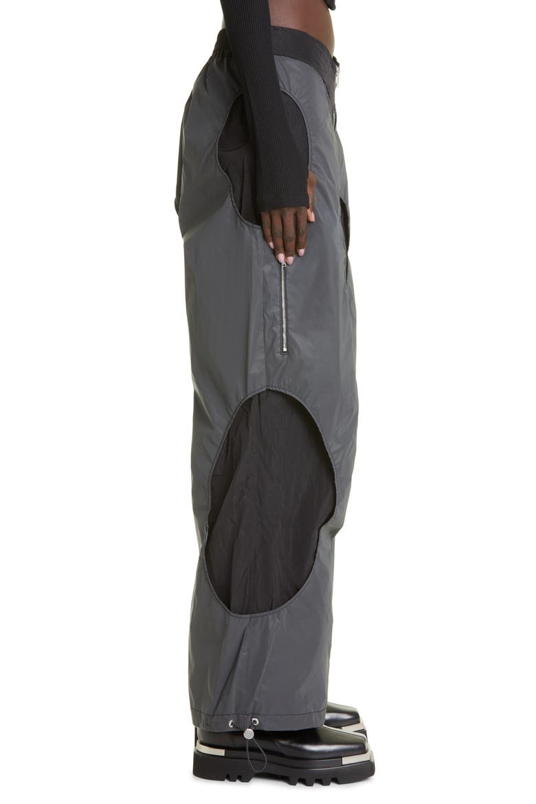 Reflective Overlay Parachute Pants, Alternate, color, BLACK REFLECTIVE