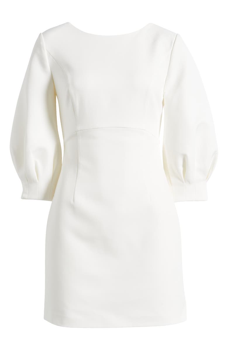 Ever New Sasha Bow Open Back Long Sleeve Minidress, Alternate, color,