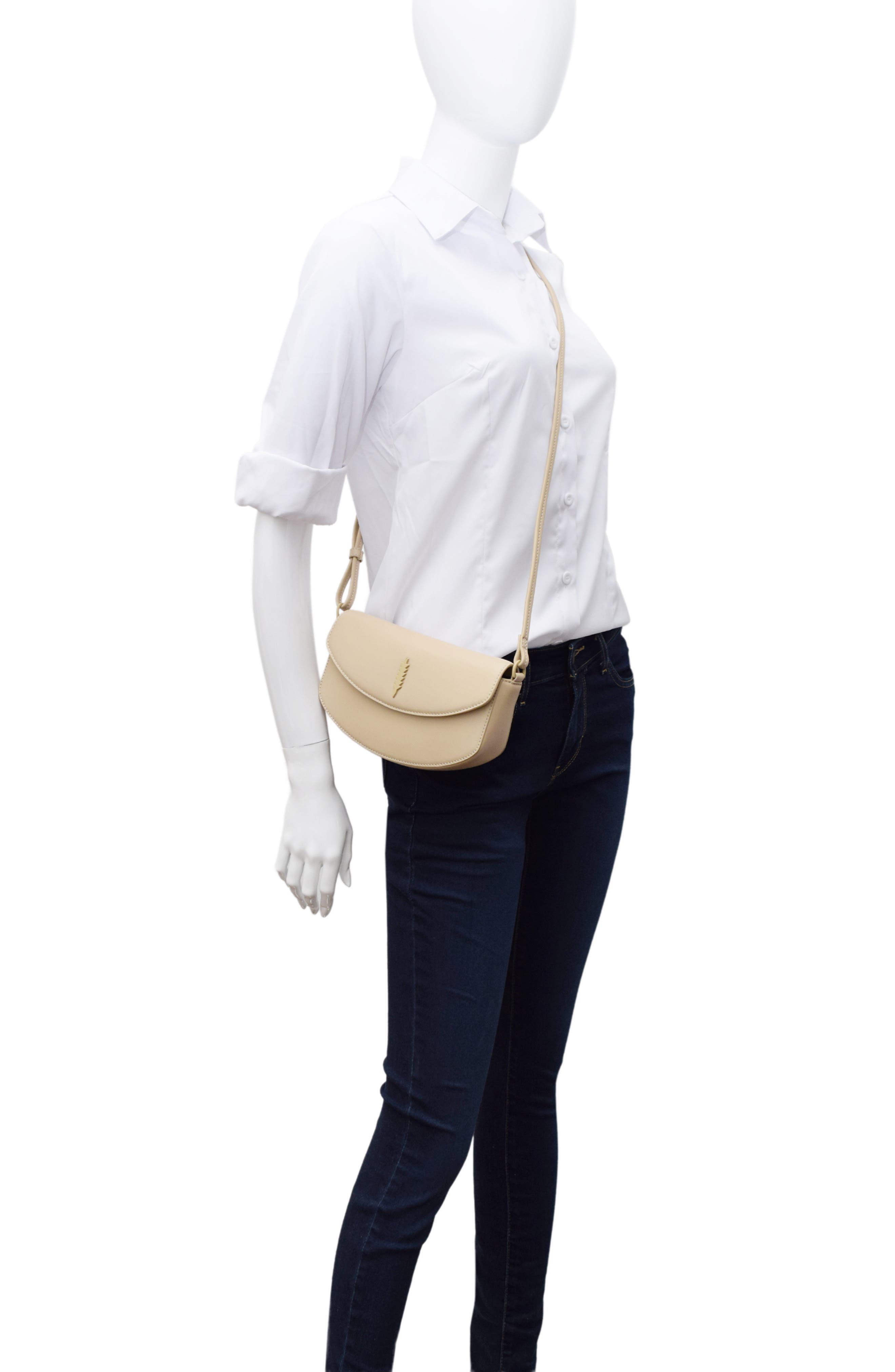 Thacker Taya Flap Crossbody Bag, Alternate, color, Cashew