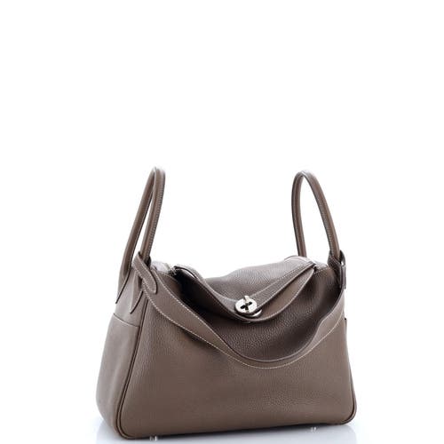 Pre-owned Hermes Hermes Lindy Bag Clemence 30 In Brown