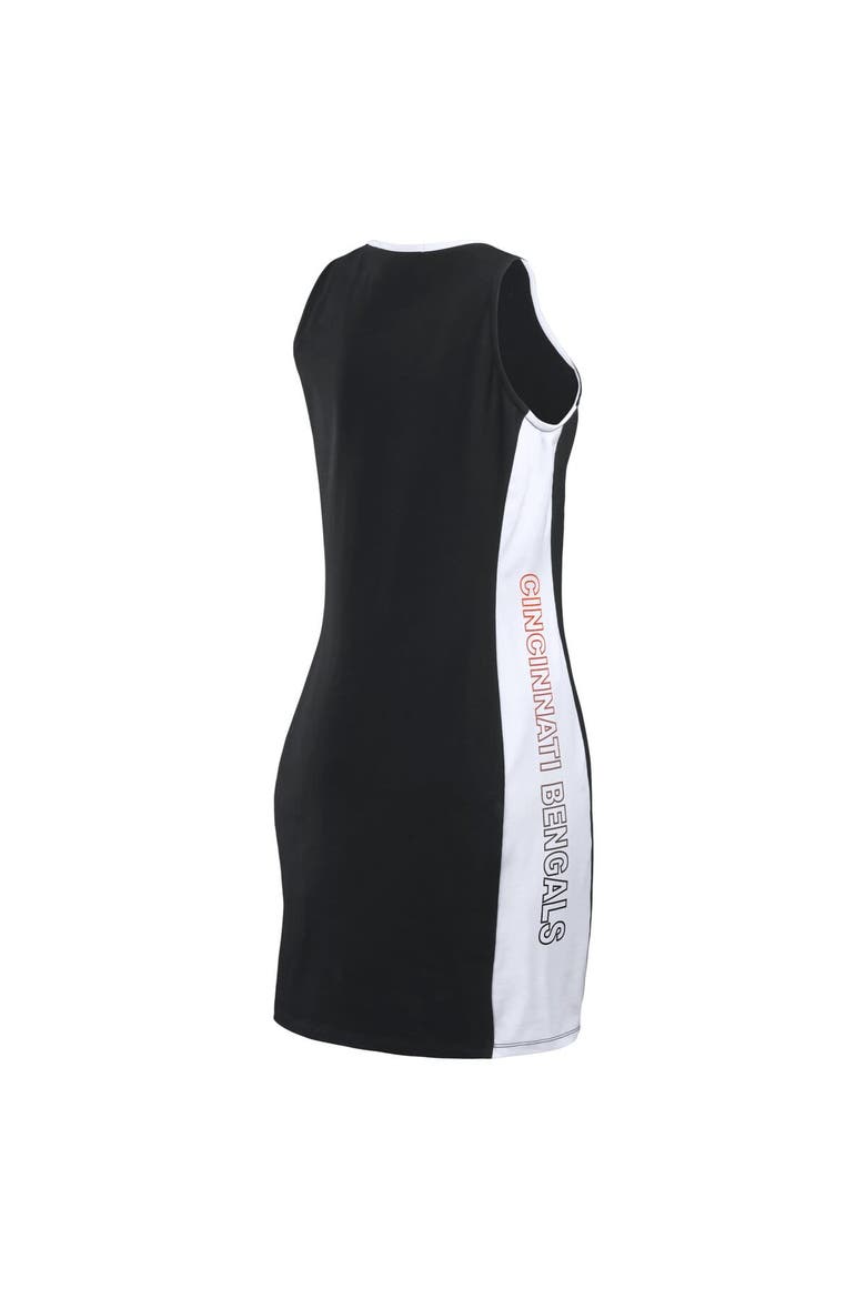 Women's WEAR by Erin Andrews Black Cincinnati Bengals Bodyframing Tank Dress, Alternate, color, Black