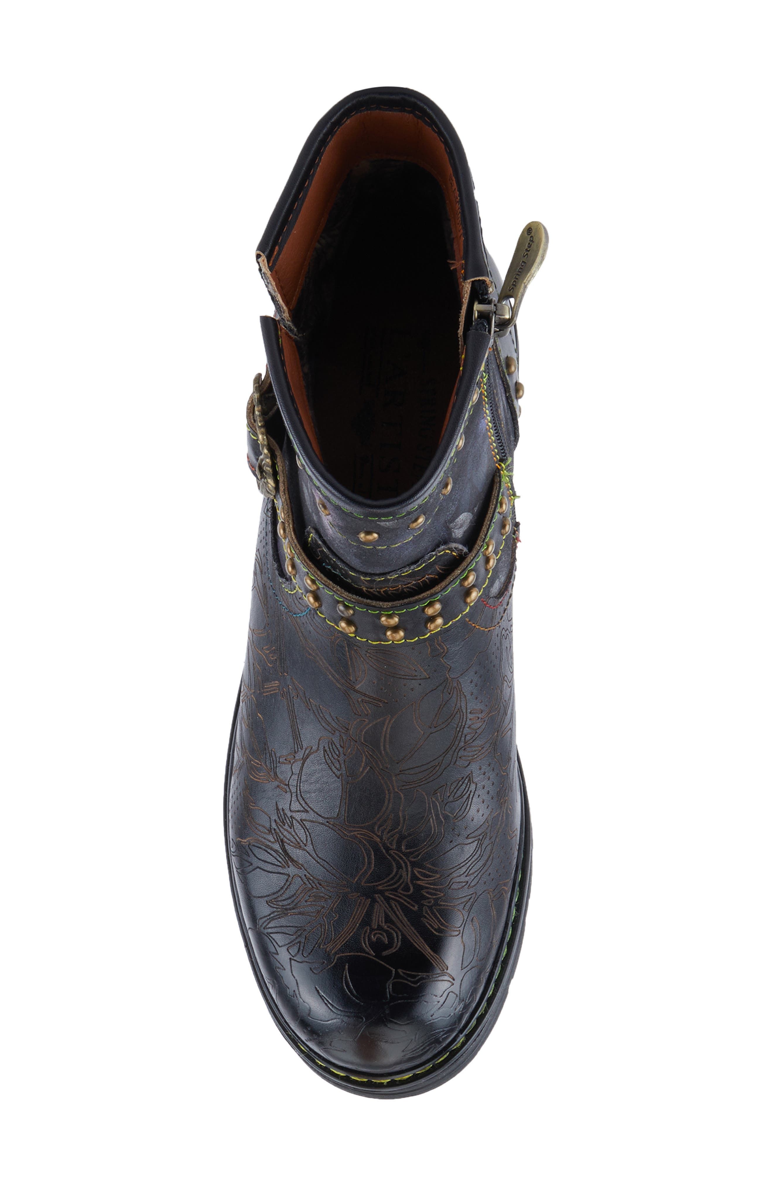 L'Artiste by Spring Step Branchout Platform Bootie, Alternate, color, Black Multi