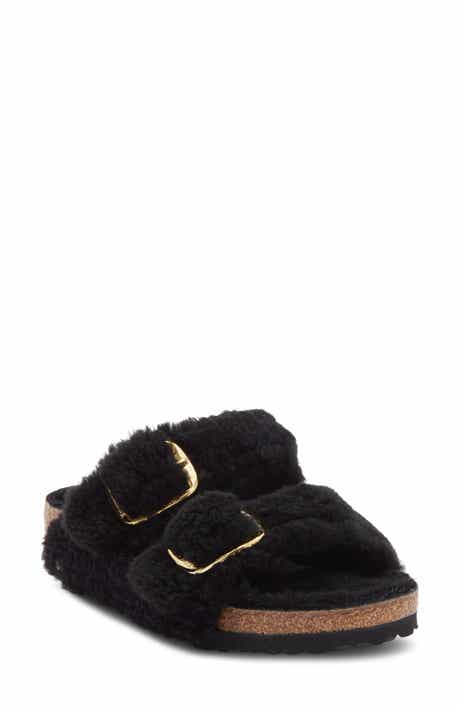 Birkenstock Arizona Big Buckle Teddy Genuine Shearling Sandal - Discontinued