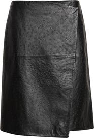 LOULOU DE SAISON Gora Leather Wrap Skirt