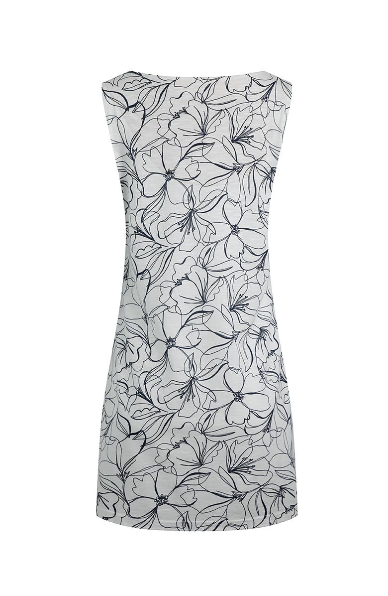 Weird Fish Indus Printed Jersey Tunic, Alternate, color, Light Cream