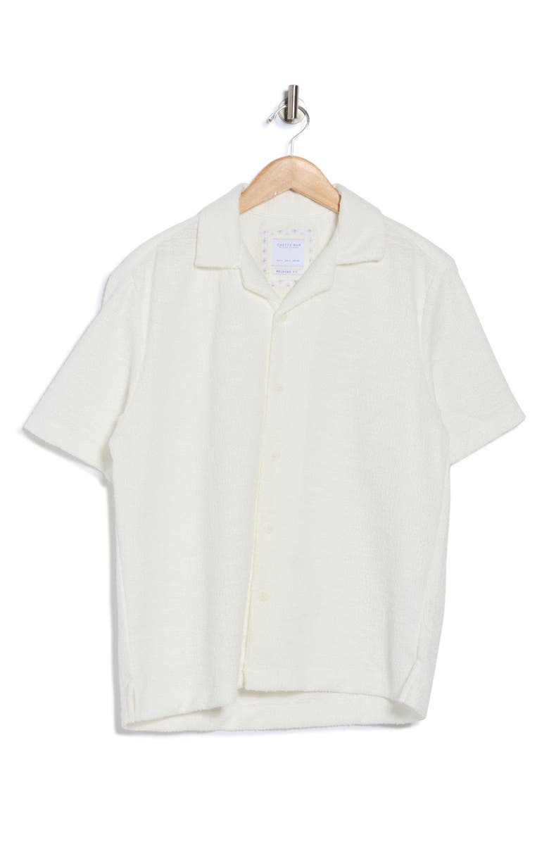 Texture Knit Camp Shirt