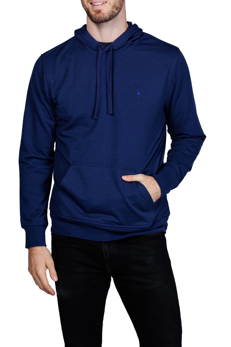 Fleece Hoodie, Alternate, color, NAVY
