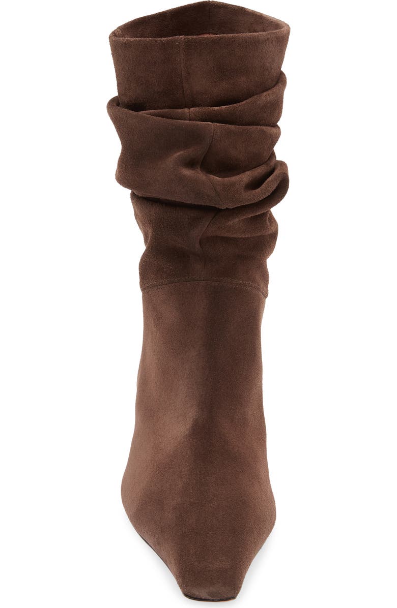 Amina Muaddi Jamie Slouch Bootie, Alternate, color, Crosta Coffee