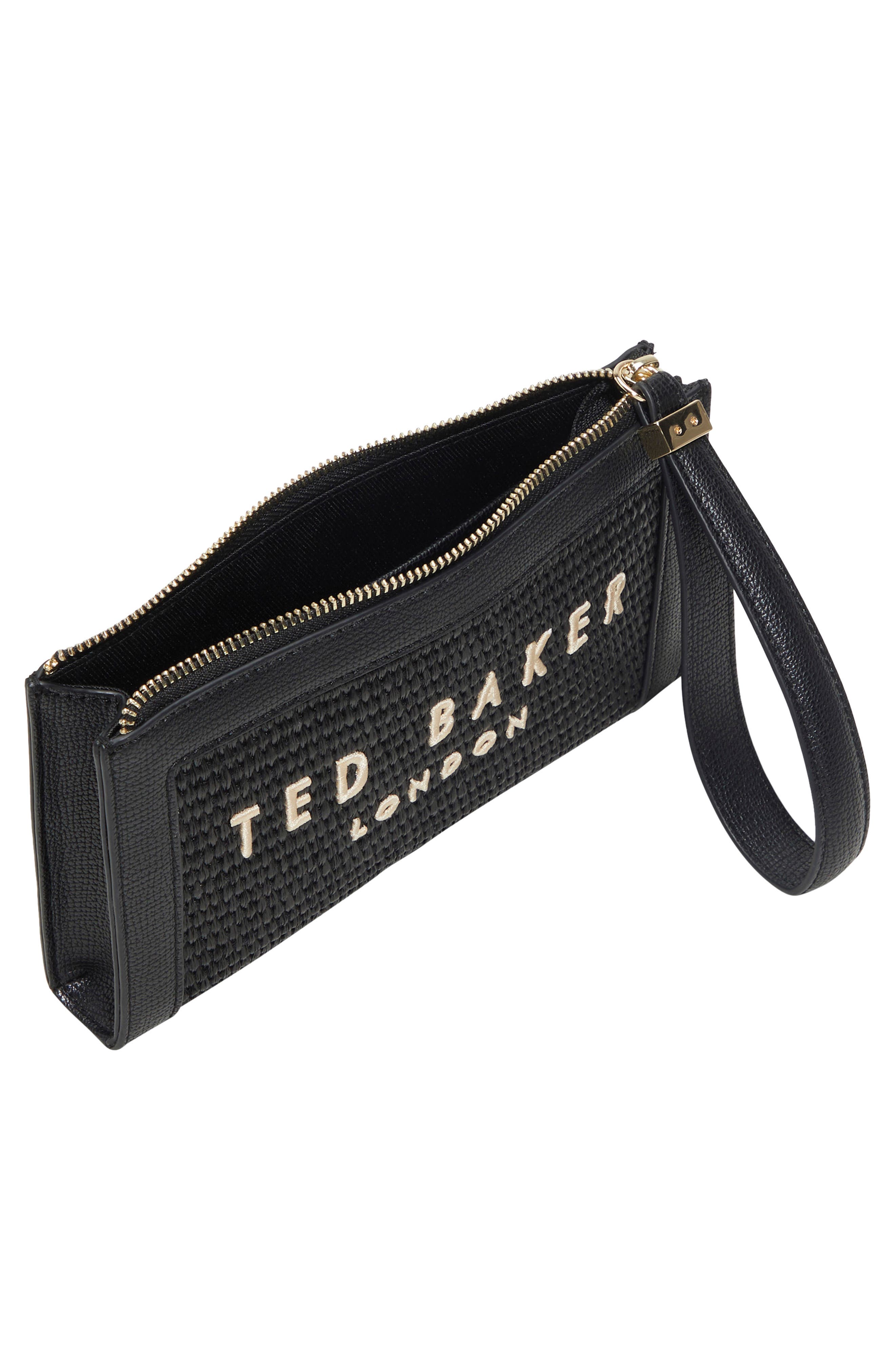 Ted Baker London Naomi Wristlet, Alternate, color, Black