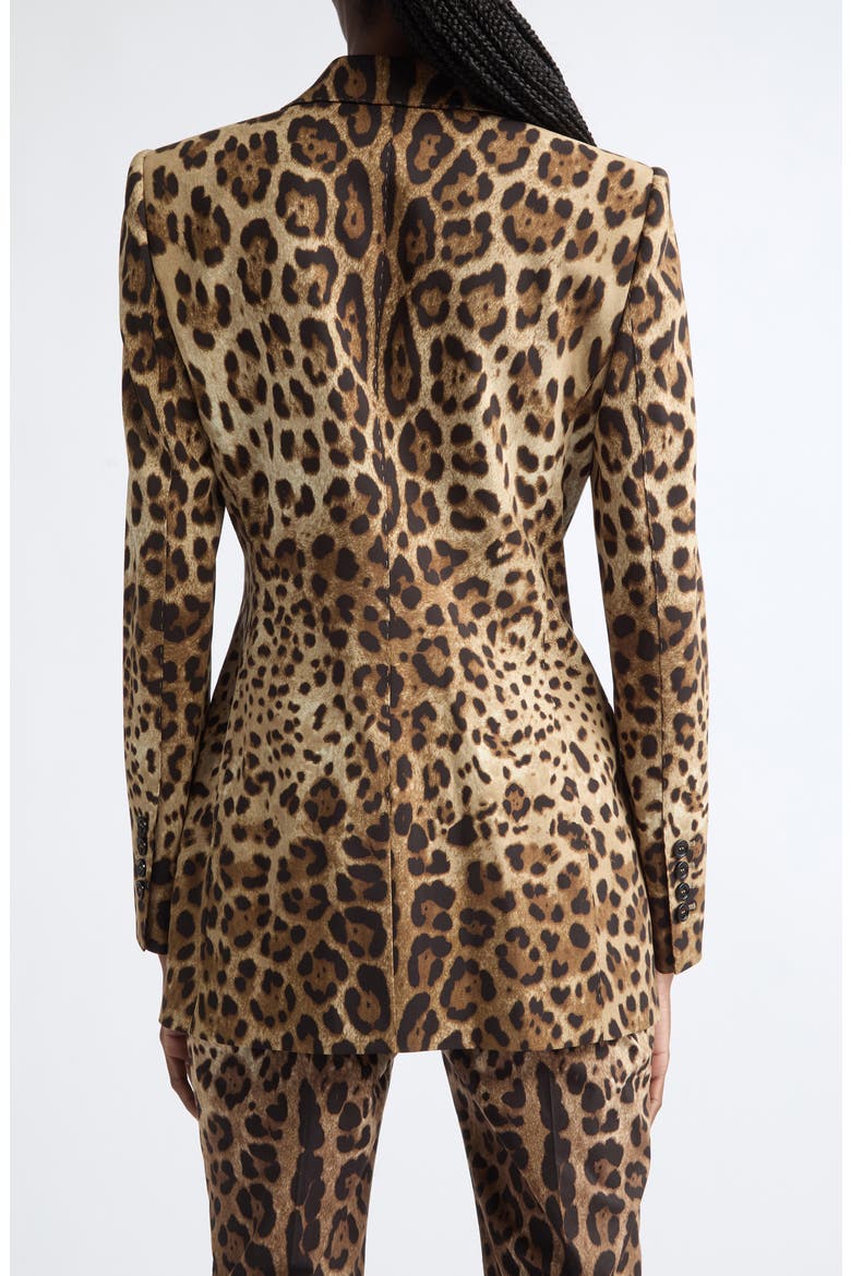 Leopard Print Stretch Wool Blazer, Alternate, color, LEO NEW