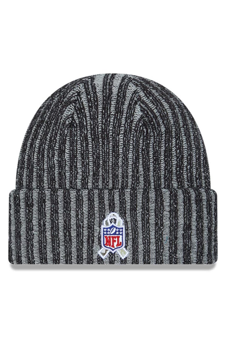 New Era Men's New Era  Black New York Jets 2023 Salute To Service Cuffed Knit Hat, Alternate, color, 