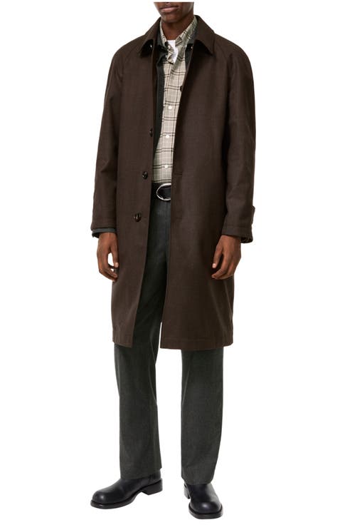Long Reversible Gabardine Parkbury Car Coat
