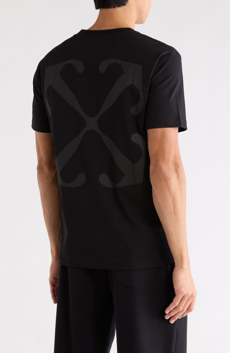 Off-White Arrow Slim Fit Graphic T-Shirt, Alternate, color, Black-White
