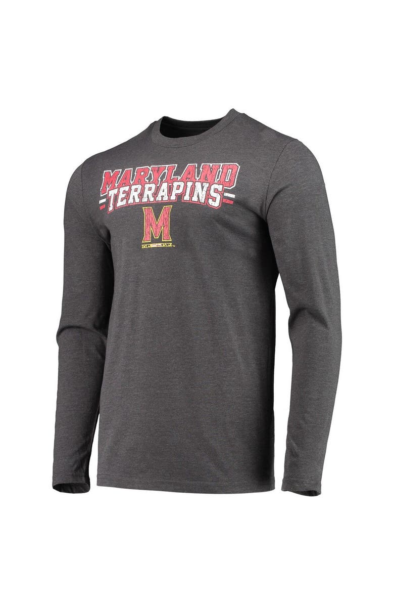 CONCEPTS SPORT Men's Concepts Sport Red/Heathered Charcoal Maryland Terrapins Meter Long Sleeve T-Shirt & Pants Sleep Set, Alternate, color, Red