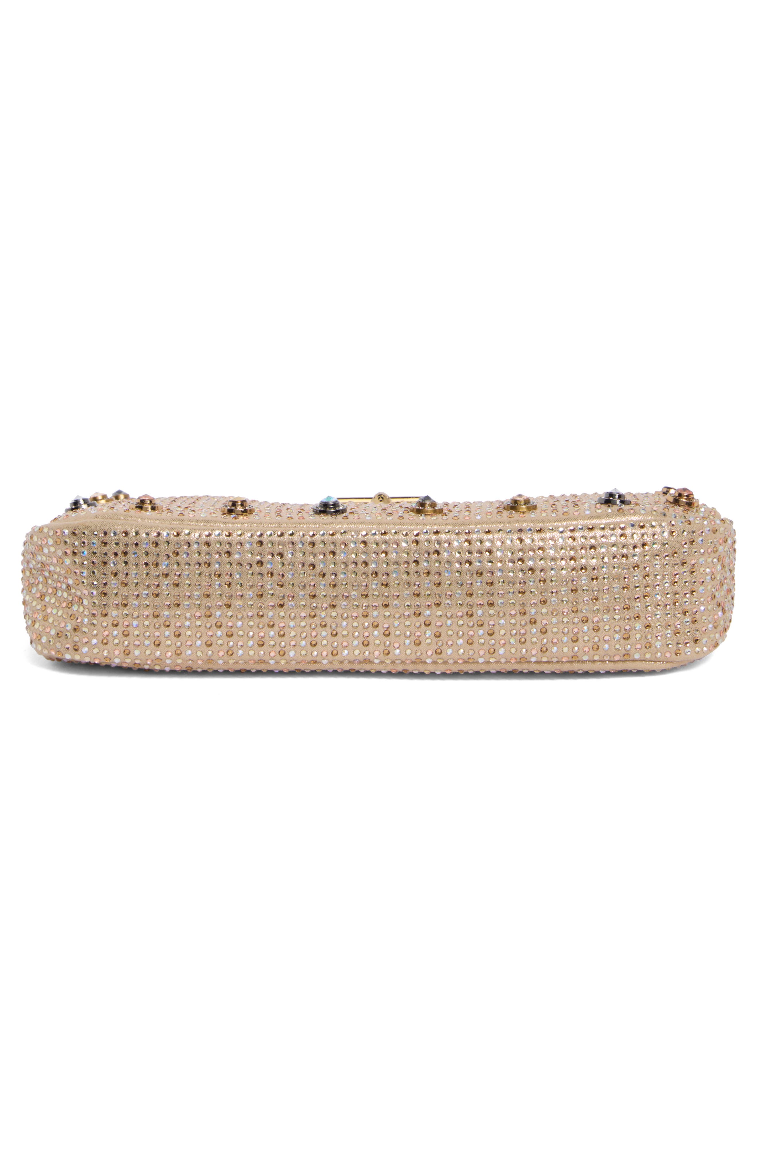 Small Highgate Crystal Baguette, Alternate, color, GOLD