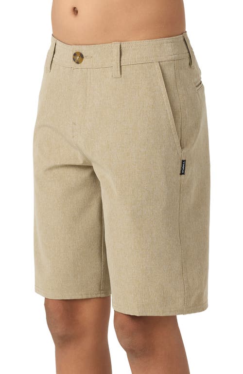 O'neill Kids' Reserve Heathered Swim Trunks In Heather Khaki