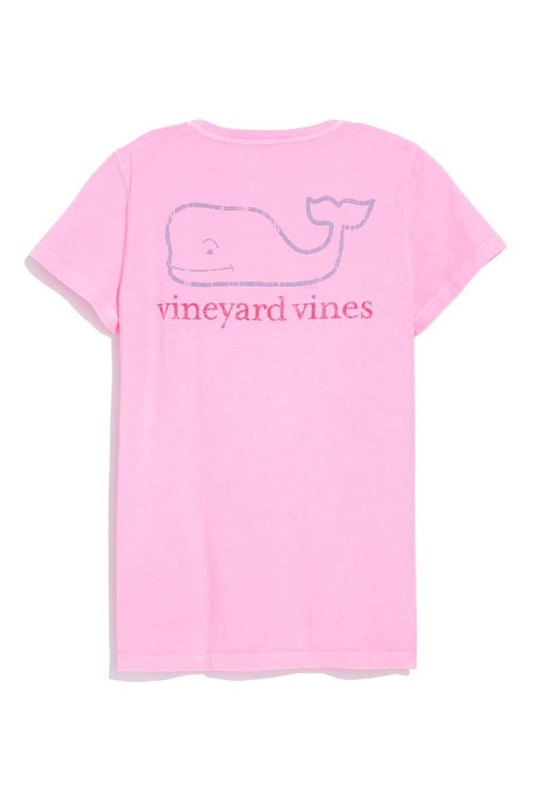 Whale Pocket Cotton Graphic T-Shirt, Alternate, color, NEON BLOOM