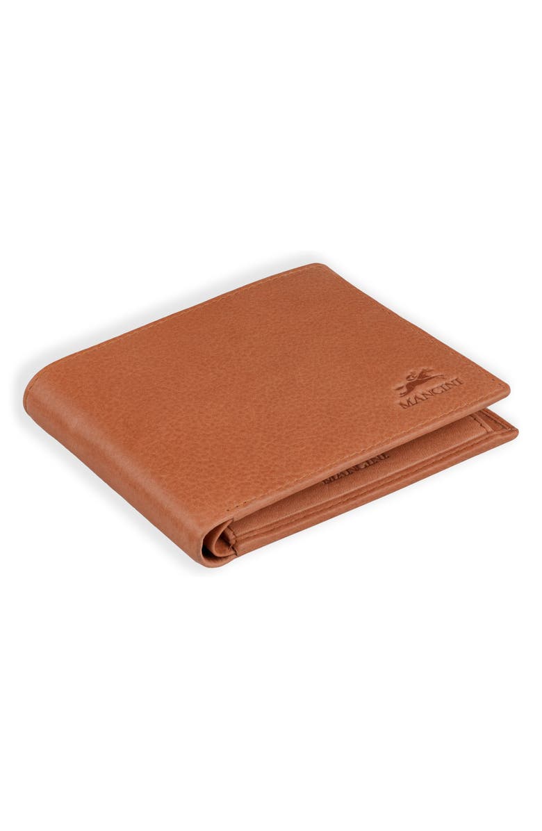 Mancini RFID Bifold Wallet, Alternate, color, Cognac