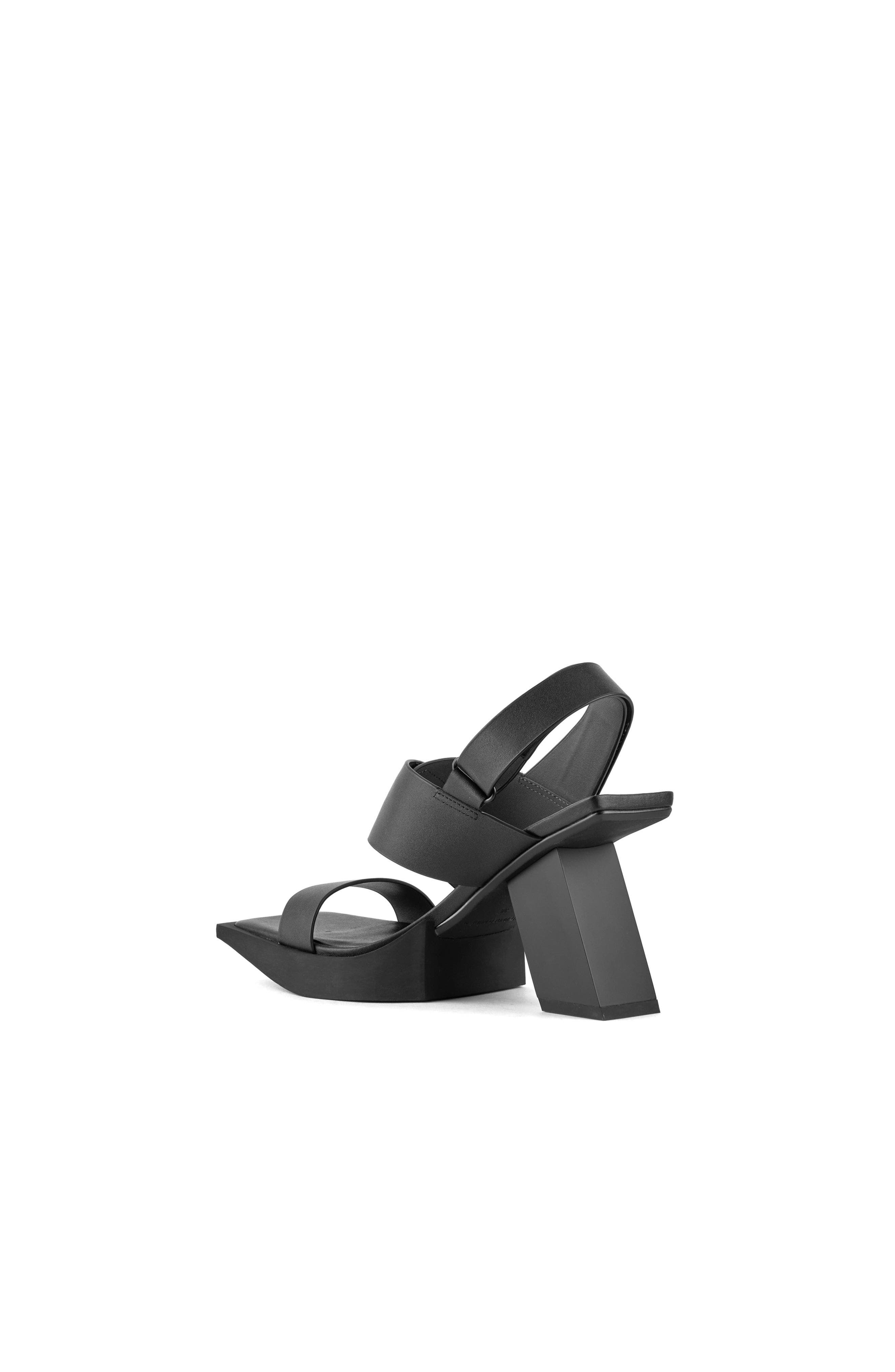 Construct Hi Sandals, Alternate, color, Black