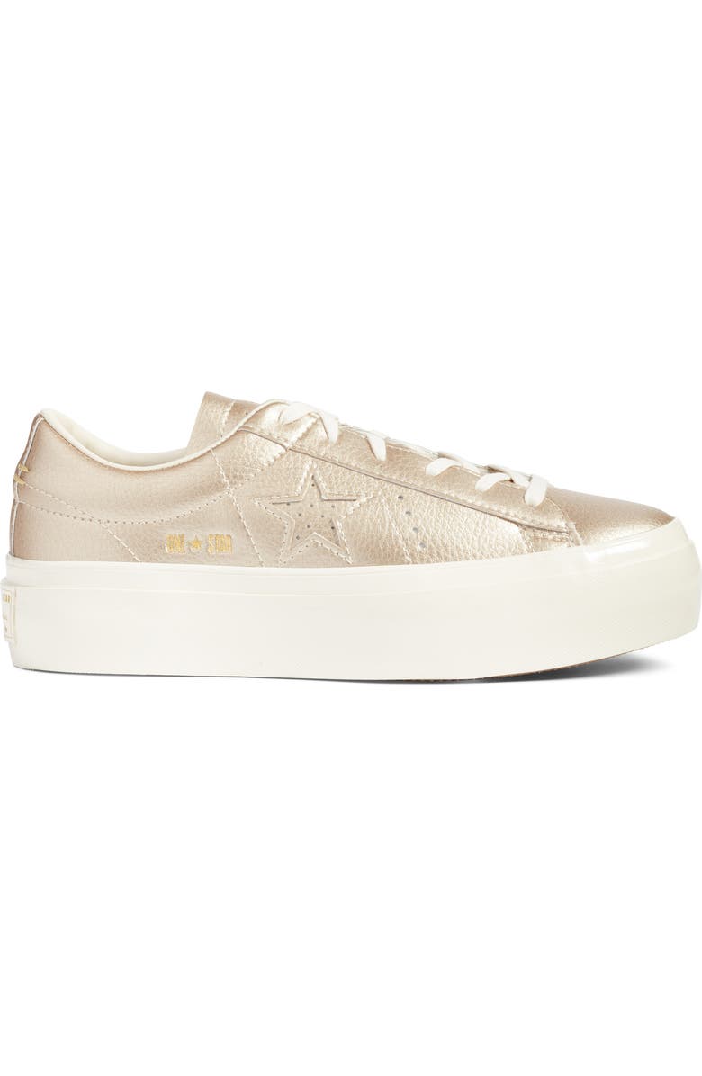 Converse Chuck Taylor<sup>®</sup> All Star<sup>®</sup> One Star Metallic Platform Sneaker, Alternate, color,