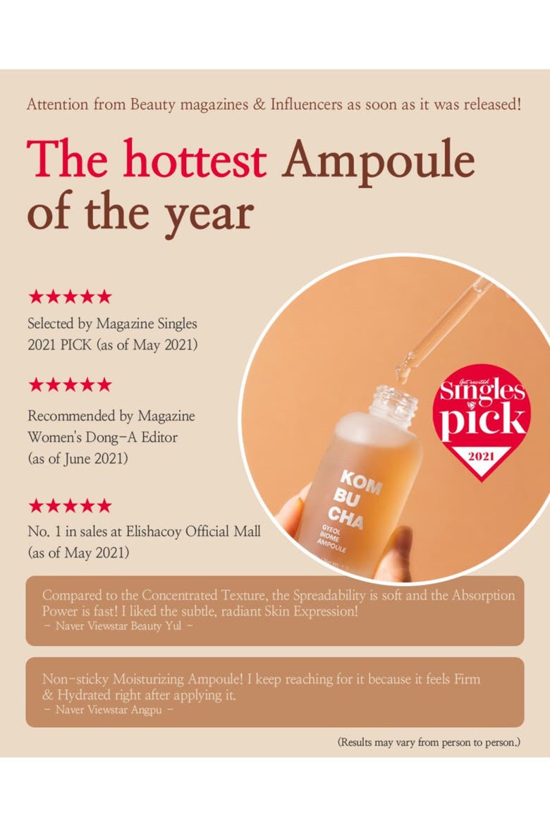 Kombucha Gyeol-Biome Ampoule, Alternate, color, None